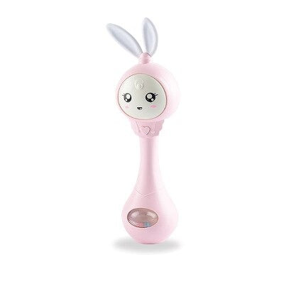 Bunny Baby Teether Rattle Toy - Poopiefuntv
