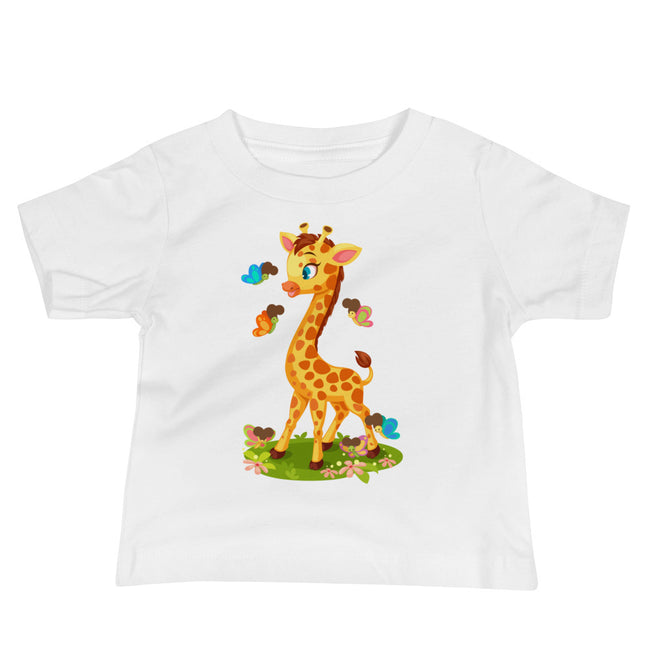 Tall Giraffe - Baby Jersey Short Sleeve Tee - Poopiefuntv