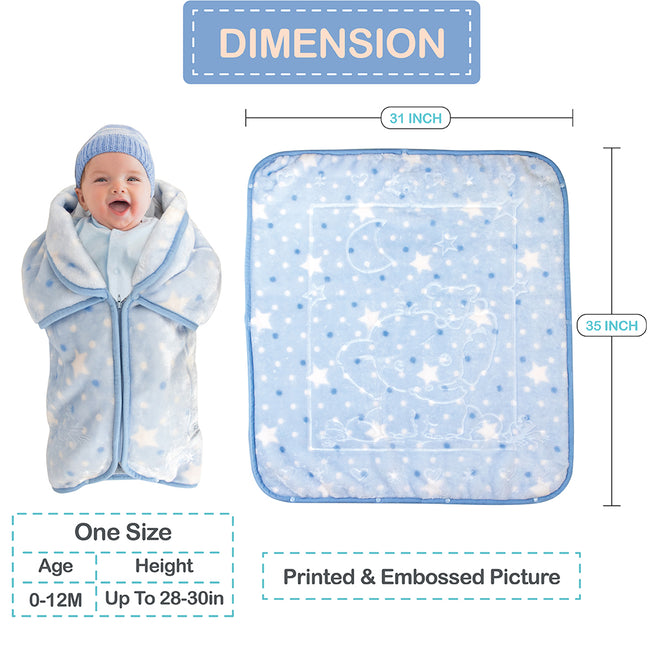 Baby Swaddle Wrap Fleece Blanket - Poopiefuntv