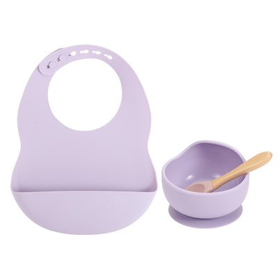 Suction Food Bowl With Bib - Poopiefuntv