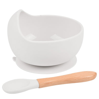 Silicone Feeding Bowl with Spoon - Poopiefuntv