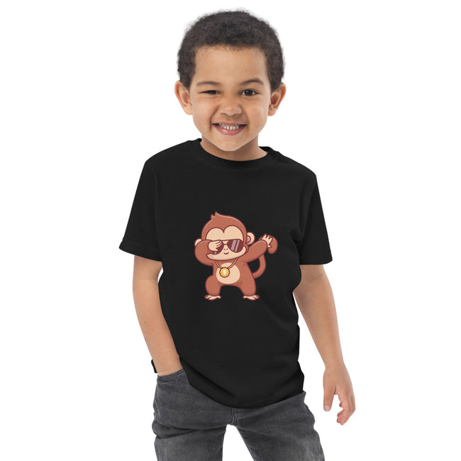Cool Monkey Toddler Jersey T-shirt - Poopiefuntv