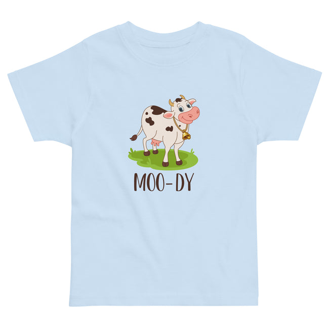 Moo-dy Cow - Toddler jersey t-shirt