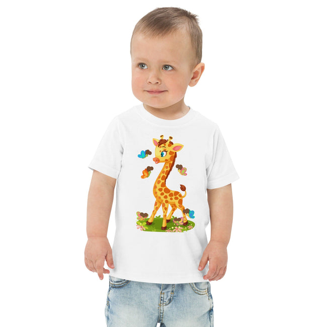 Tall Giraffe - Toddler Jersey T-shirt - Poopiefuntv