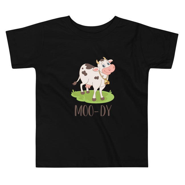Moo-dy Cow - Toddler Short Sleeve Tee